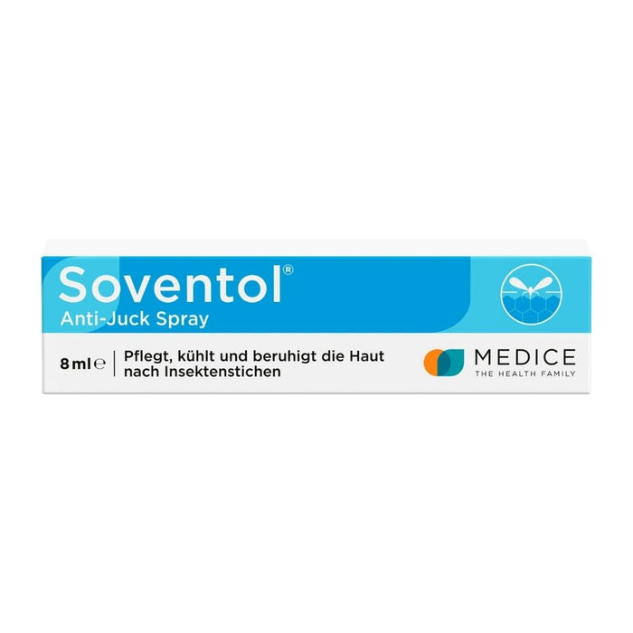 Soventol Anti-Juck Spray pflegt, kühlt und beruhigt die Haut nach Insektenstichen, 8 ml Solution