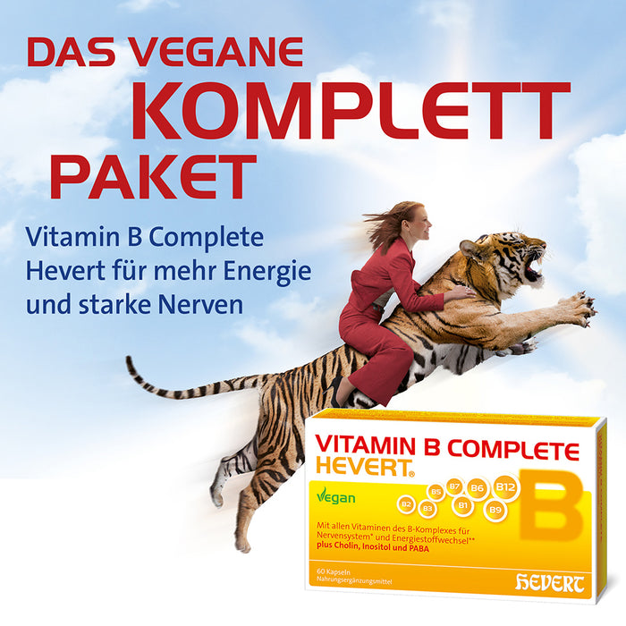 Vitamin B Complete Hevert zur langfristigen Basisversorgung mit allen acht B-Vitaminen, 120 St. Kapseln