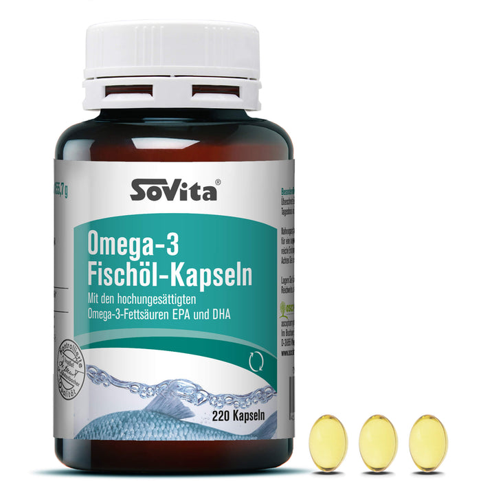 Sovita care Omega-3 Fischöl-Kapseln, 220 St WKA