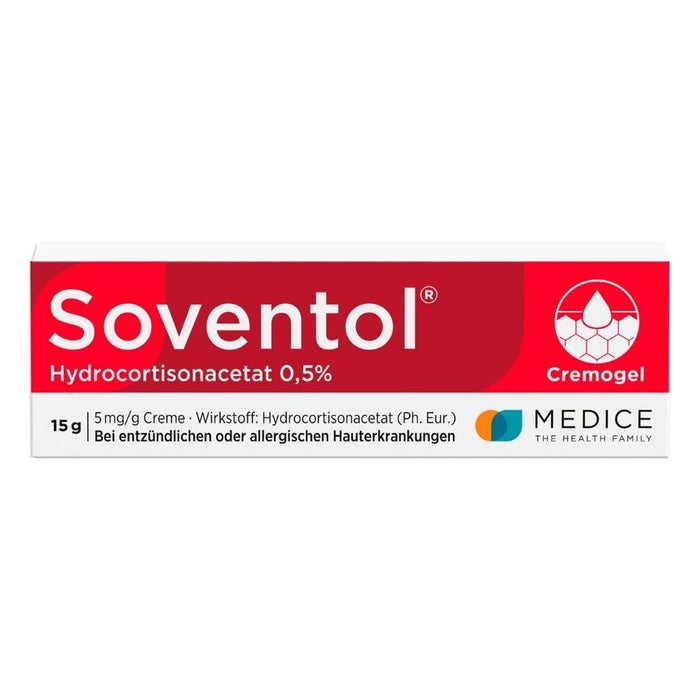 Soventol Hydrocortacetat 0,5 % Creme, 15 g Crème