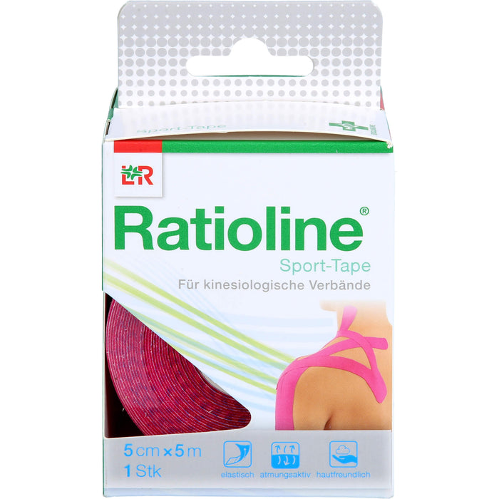 Ratioline Sport-Tape 5cmx5m pink, 1 St PFL