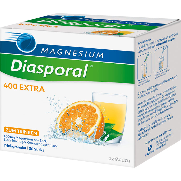 Magnesium-Diasporal 400 extra Trinkgranulat, 50 pc Sachets