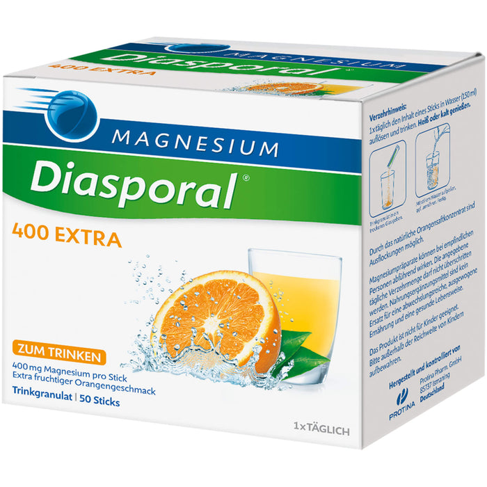 Magnesium-Diasporal 400 extra Trinkgranulat, 50 pc Sachets