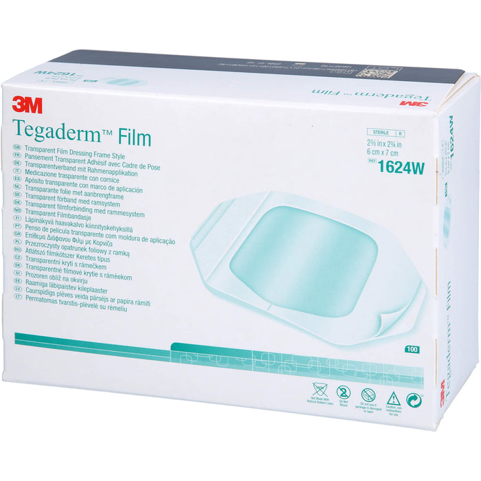 TEGADERM 3M FILM 6X7CM 1624W CPC, 100 St PFL