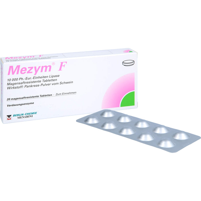 BERLIN-CHEMIE Mezym F Filmtabletten Verdauungsenzyme, 20 pc Tablettes