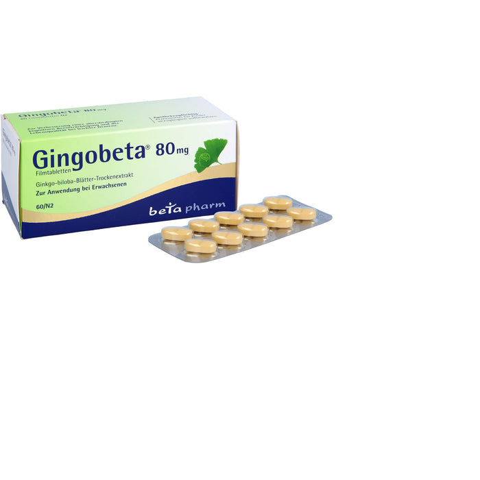 Gingobeta 80 mg Filmtabletten, 60 pc Tablettes