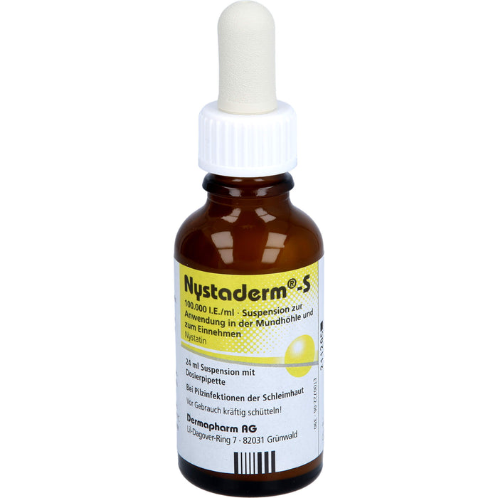 Nystaderm-S 100.000 I.E./ml Suspension bei Infektionen der Mundhöhle, des Rachenraumes und der Speiseröhre, 24 ml Solution