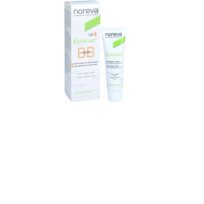 noreva Exfoliac getönte BB-Creme hell, 30 ml Crème