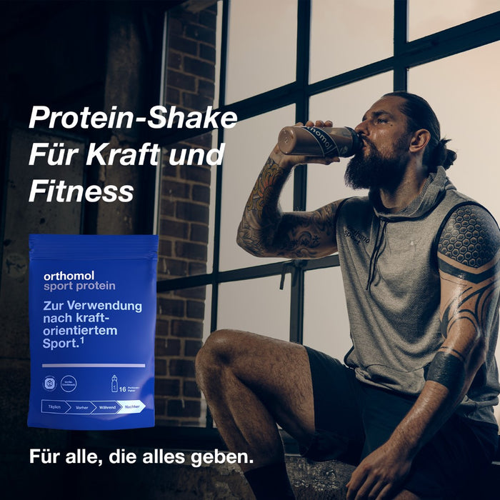 Orthomol Sport protein - Regeneration nach dem Kraftsport - Eiweißpulver mit Kreatin und BCAAs - Vanille-Geschmack, 640 St. Tagesportionen