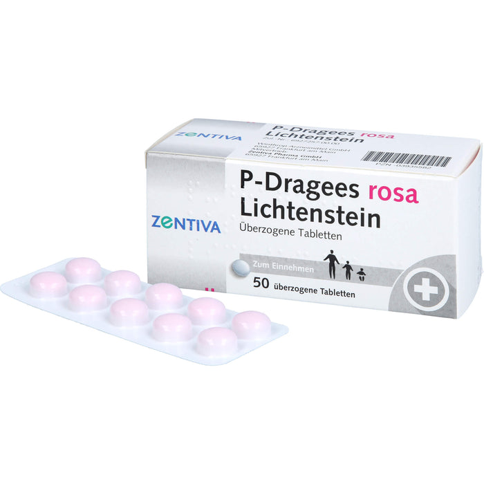 P-Dragees rosa Lichtenstein Tabletten, 50 pcs. Tablets