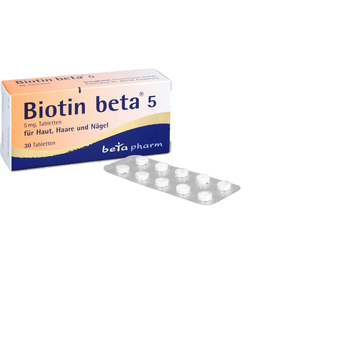 Biotin beta 5, 5 mg, Tabletten, 30 St TAB