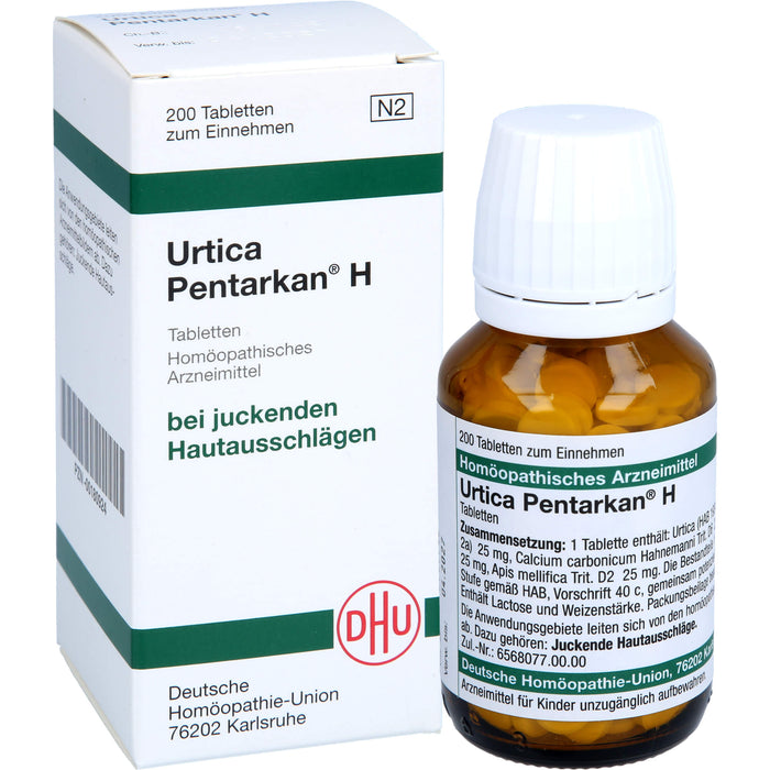 DHU Urtica Pentarkan H Tabletten bei juckenden Hautausschlägen, 200 pcs. Tablets