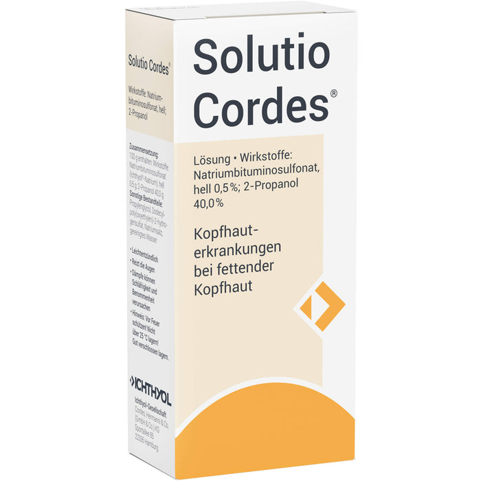 Solutio Cordes Lösung für Kopfhauterkrankungen bei fettender Kopfhaut, 120 ml Solution