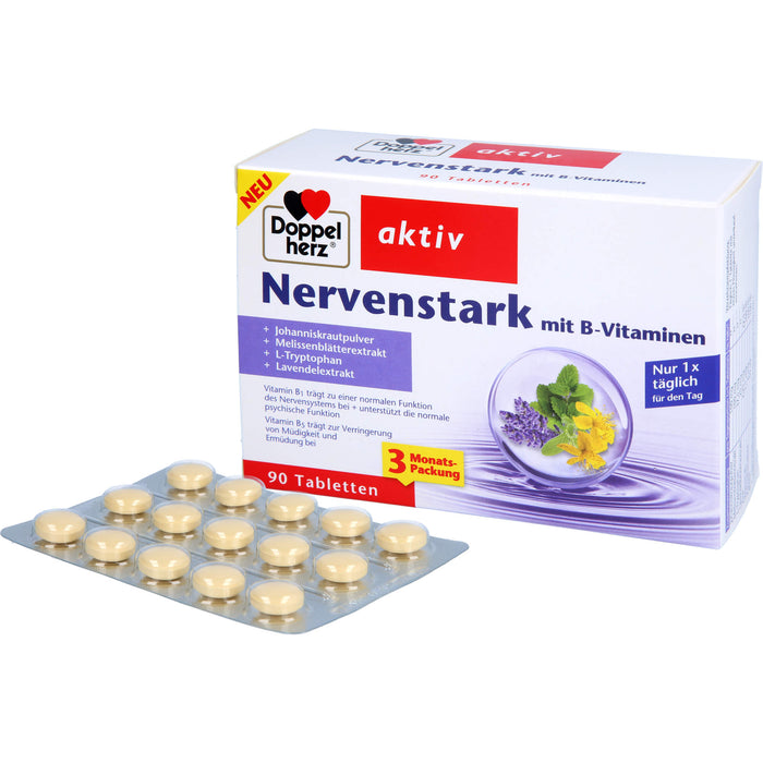 Doppelherz Nervenstark Tabletten, 90 pc Tablettes