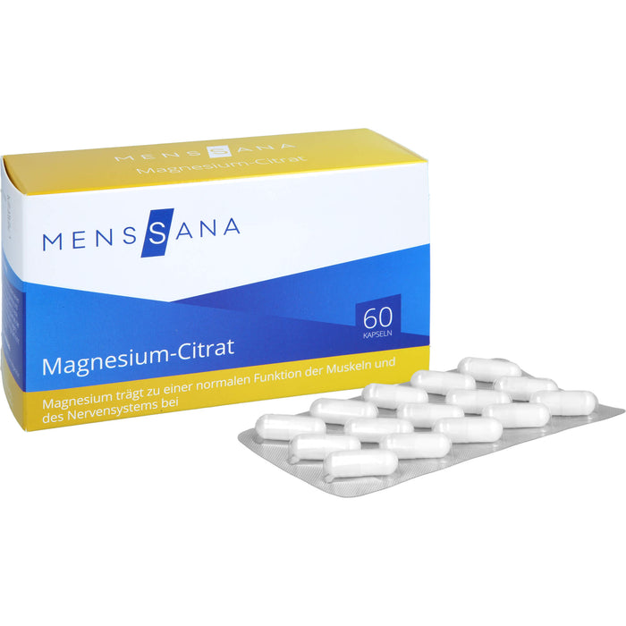 MensSana Magnesium-Citrat Kapseln, 60 St. Kapseln