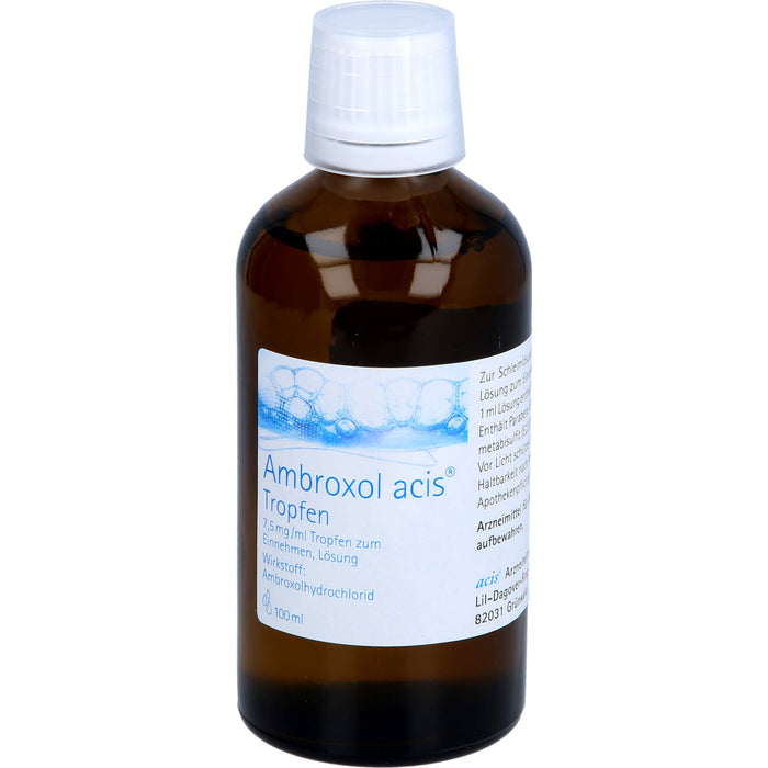 Ambroxol acis Tropfen, 7,5 mg/ml Tropfen zum Einnehmen, Lösung, 100 ml Lösung