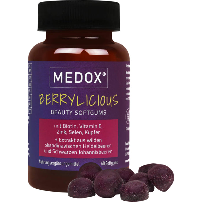MEDOX Berrylicious Beauty Softgums, 60 St