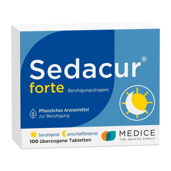 Sedacur forte Beruhigungsdragees einschlaffördernd, 100 pc Tablettes