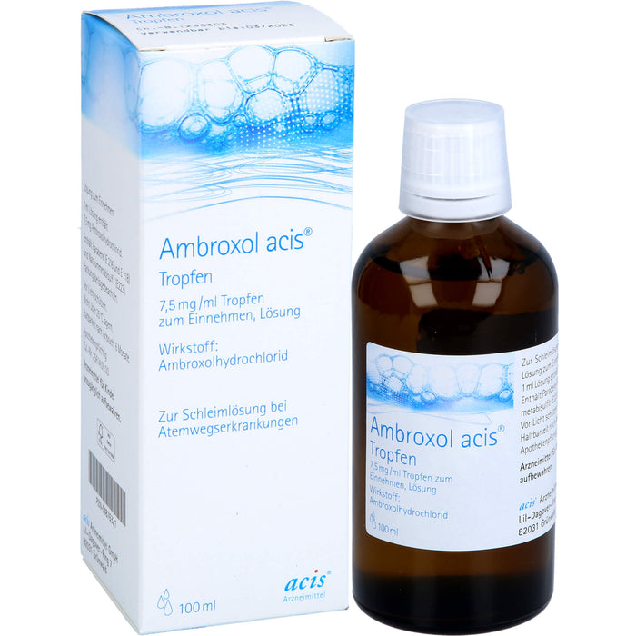 Ambroxol acis Tropfen 7,5 mg / ml zur Schleimlösung bei Atemwegserkrankungen, 100 ml Solution