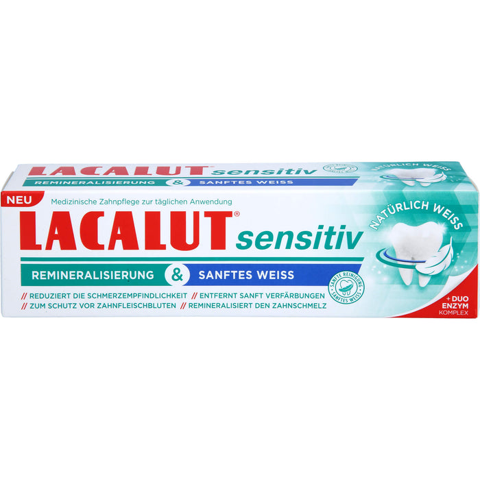 Lacalut sensitiv Remineralisierung & Sanftes Weiss, 75 ml ZCR