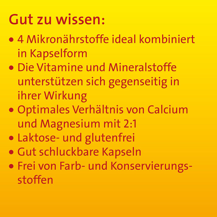 Vitamin D3 K2 Hevert plus Calcium und Magnesium 1000 IE Kapseln, 60 pcs. Capsules