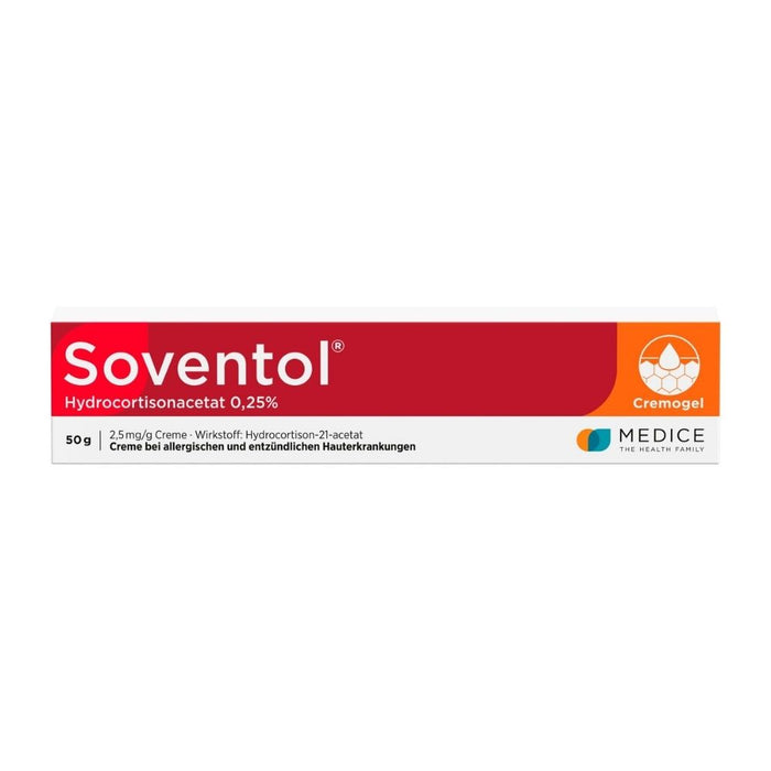 Soventol Hydrocortisonacetat 0,25%, 2,5 mg/g Creme, 50 g Cream