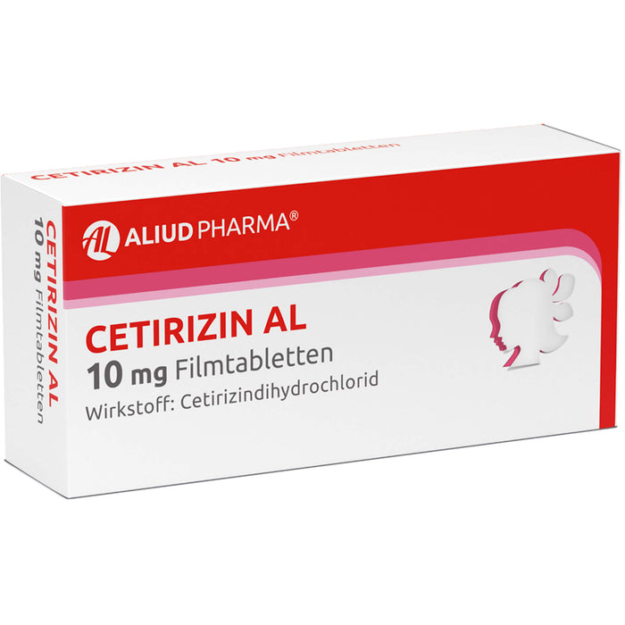 CETIRIZIN AL 10 mg Filmtabletten bei allergischen Erkrankungen, 50 pcs. Tablets