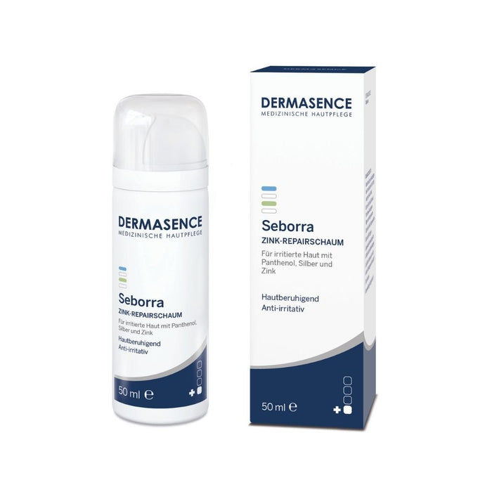 DERMASENCE Seborra Zink-Repairschaum hautberuhigend und anti-irritatitiv, 50 ml Lösung