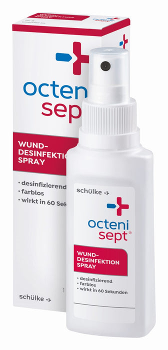 octenisept Wund-Desinfektion Spray - schmerzfreies Antiseptikum zur Behandlung von akuten und chronischen Wunden, schützt vor Wundinfektionen, 100 ml Solution