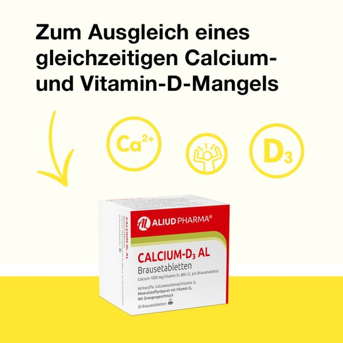 Calcium-D3 AL Brausetabletten, 50 pcs. Tablets