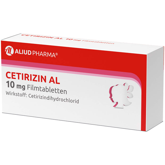 CETIRIZIN AL 10 mg Filmtabletten bei allergischen Erkrankungen, 50 St. Tabletten