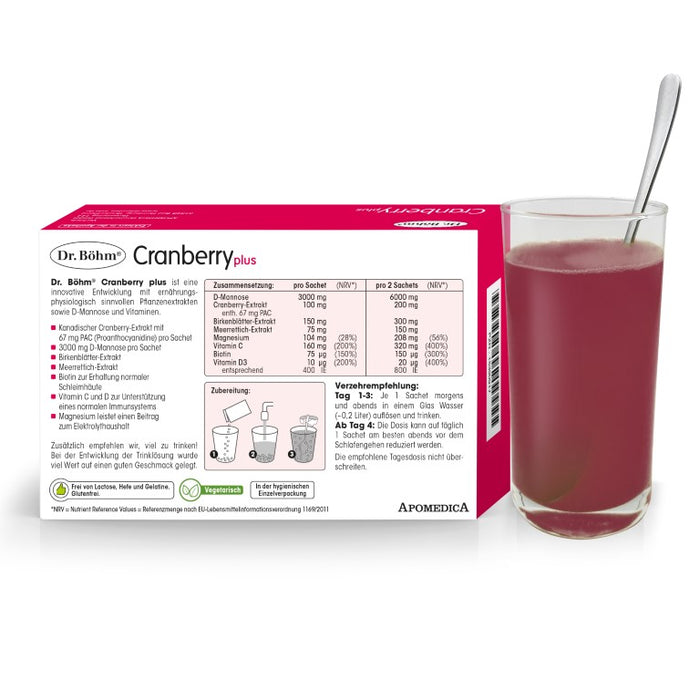 Dr Böhm Cranberry plus Sachets, 10 St. Beutel