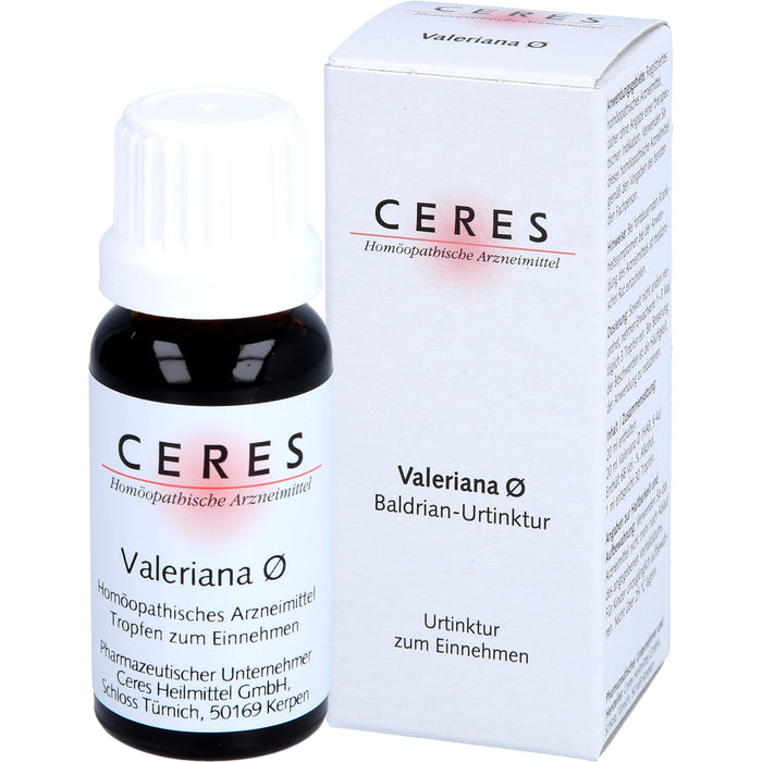 CERES Valeriana Urtinktur, 20 ml Lösung