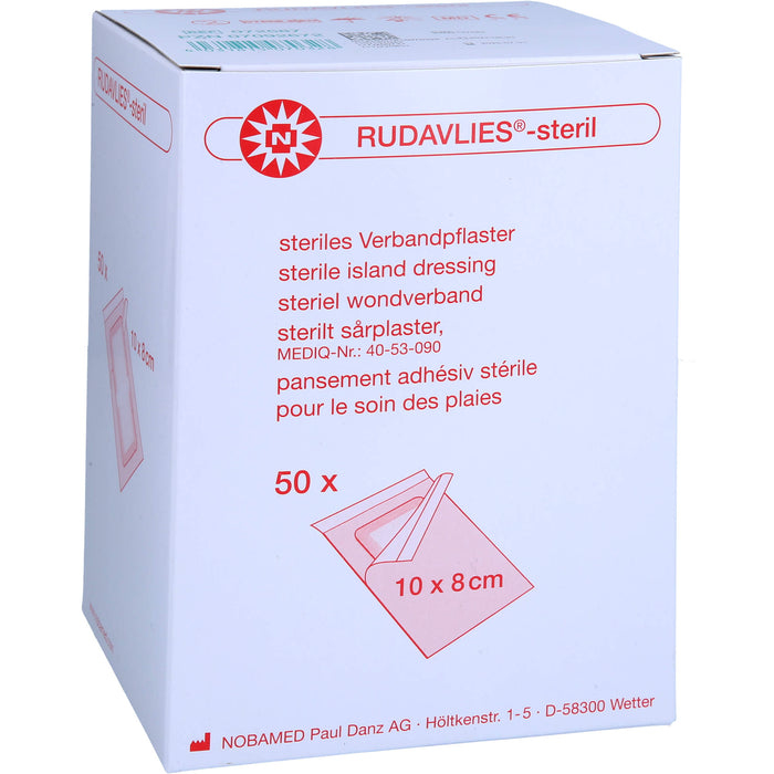 RUDAVLIES STERIL 10CMX8CM VERBANDPFLASTER, 50 St PFL