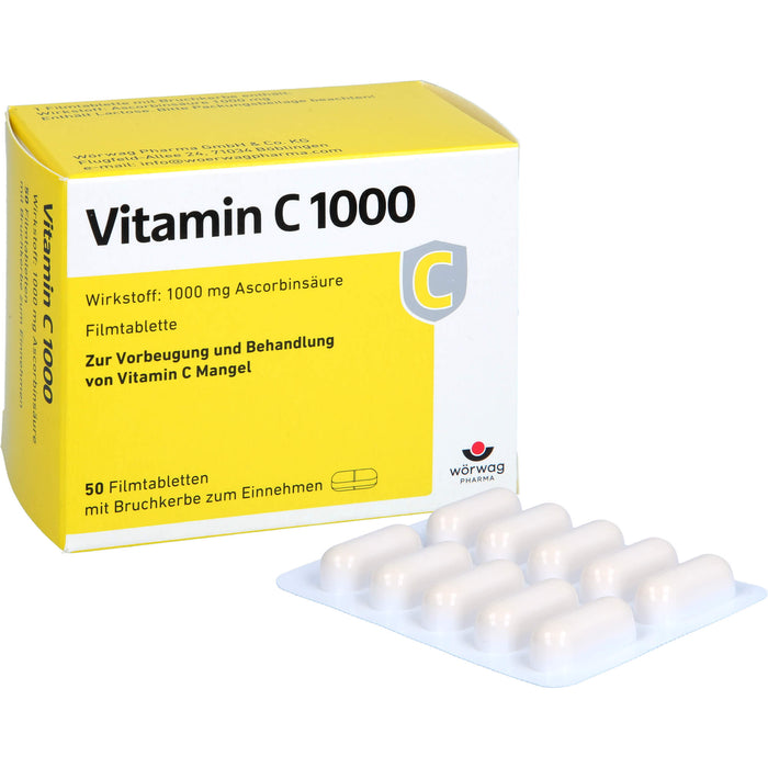 Vitamin C 1000 Wörwag Pharma, 50 pcs. Tablets