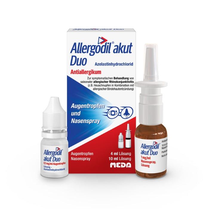 Allergodil akut duo Augentropfen und Nasenspray, 1 pc Paquet combiné