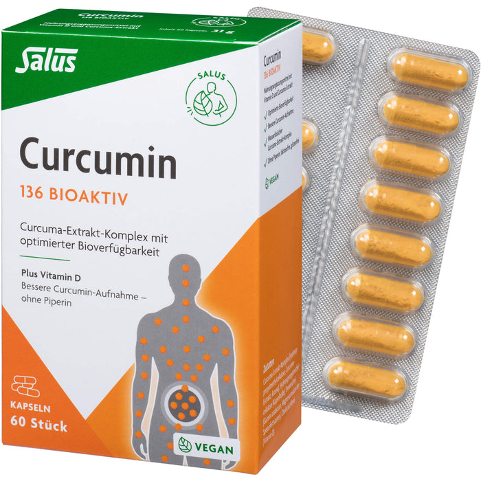 Curcumin 136 Bioaktiv Kapseln Salus, 60 St KAP