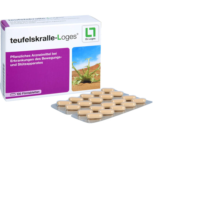 teufelskralle-Loges Tabletten bei Erkankungen des Bewegungs- und Stützapparates, 100 St. Tabletten