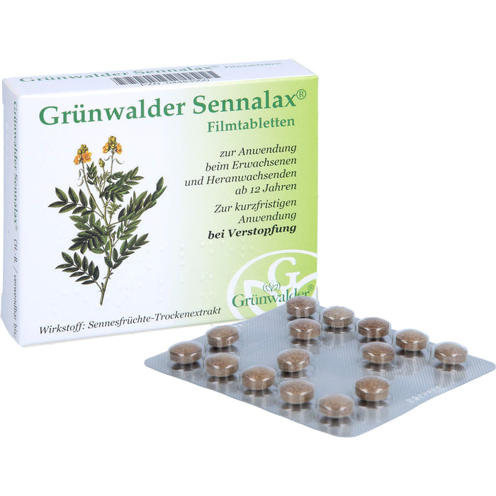 Grünwalder Sennalax Filmtabletten bei Verstopfung, 30 St. Tabletten