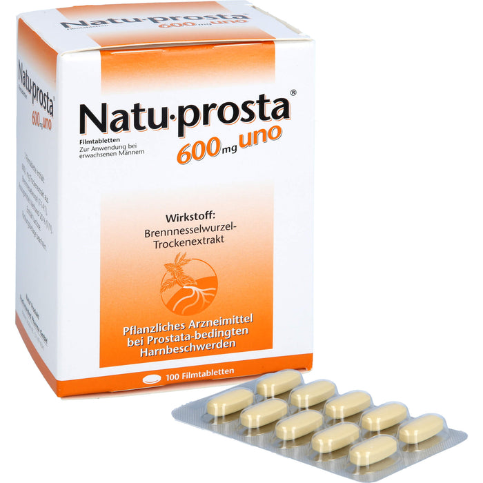 Natu-prosta 600 mg uno Filmtabletten bei Prostata Erkrankungen, 100 pc Tablettes