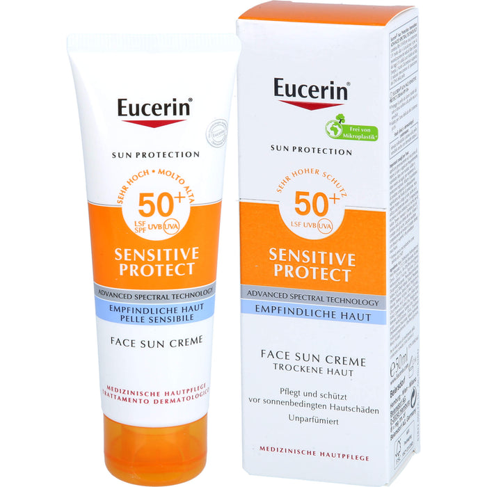 Eucerin Sensitive Protect Face Sun Creme LSF 50+, 50 ml Crème