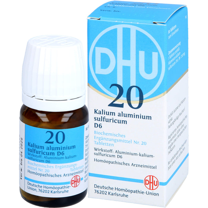 DHU Schüßler-Salz Nr. 20 Kalium aluminium sulfuricum D6 Tabletten, 80 pcs. Tablets