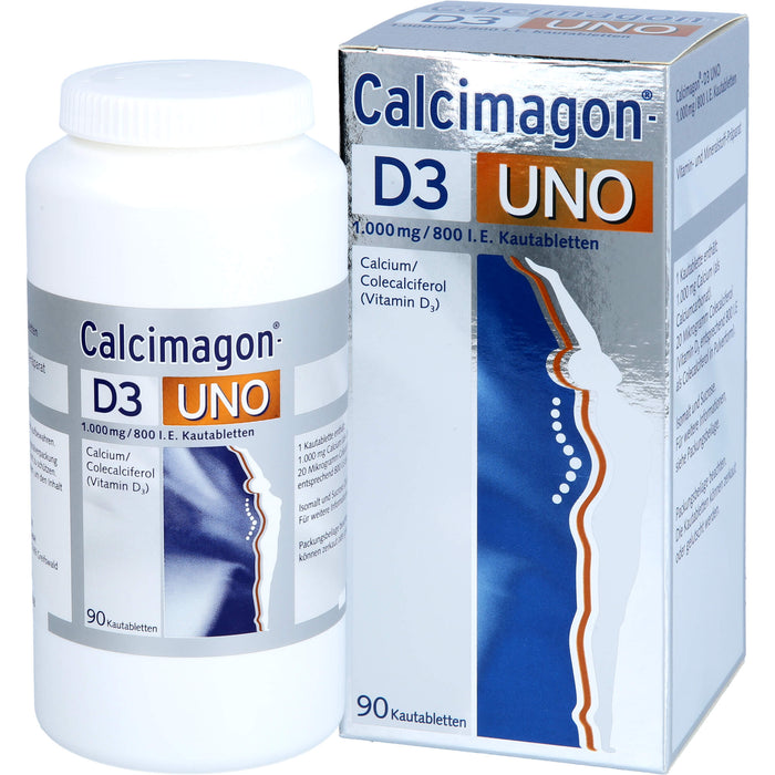 Calcimagon D3 Uno Kautabletten, 90 pc Tablettes