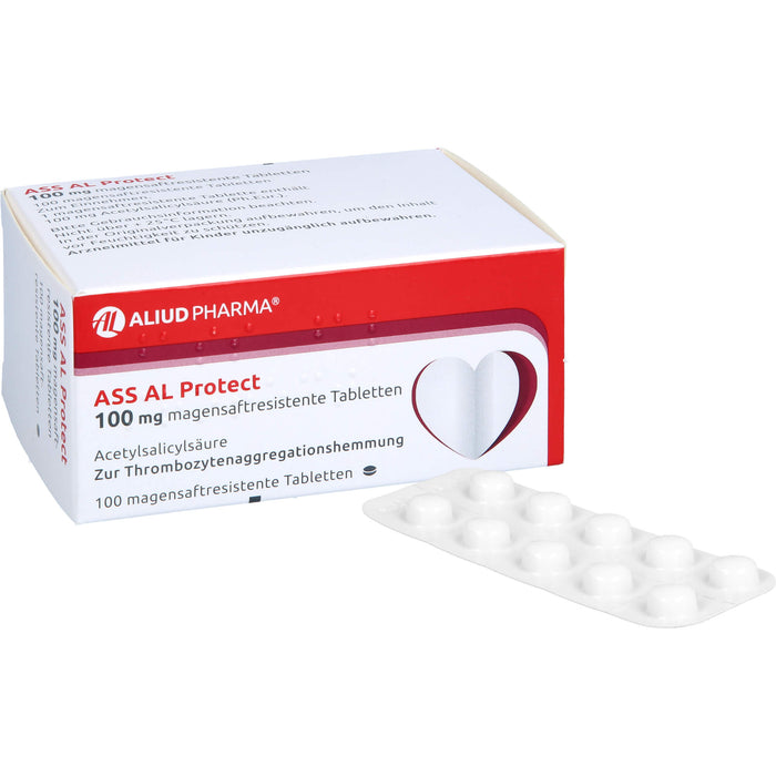 ASS AL Protect 100 mg magensaftresistente Tabletten, 100 St. Tabletten