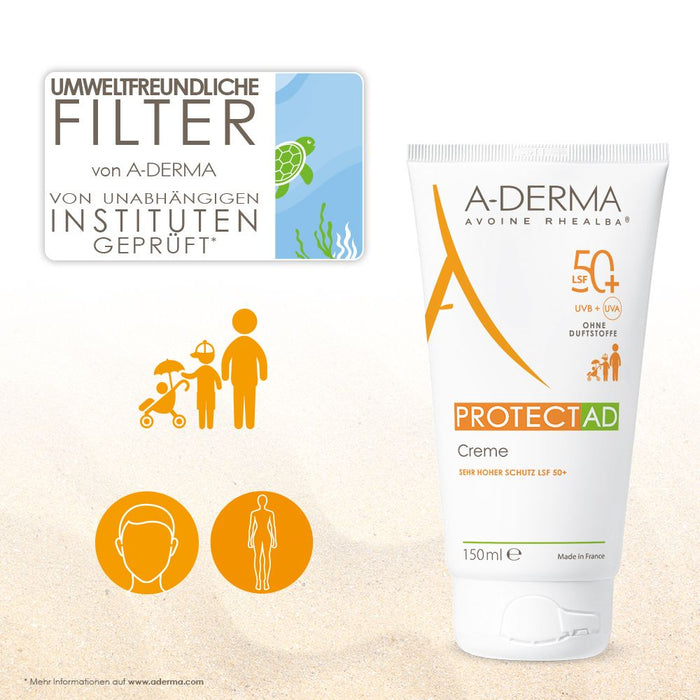 A-Derma Protect AD Creme LSF 50+, 150 ml Creme