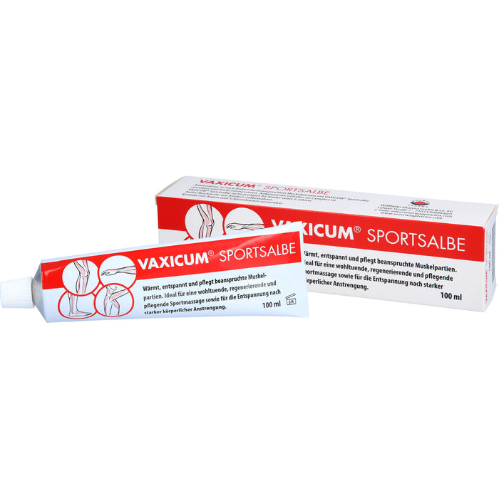 VAXICUM Sportsalbe wärmt, entspannt und pflegt beanspruchte Muskelpartien, 100 ml Ointment