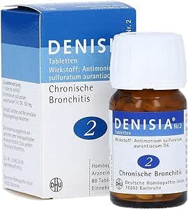 DHU DENISIA Nr. 2 zur Behandlung chronischer Bronchitis, 80 pc Tablettes