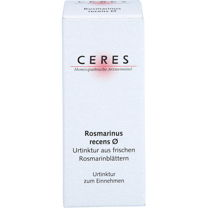 CERES Rosmarinus recens Urtinktur, 20 ml Lösung