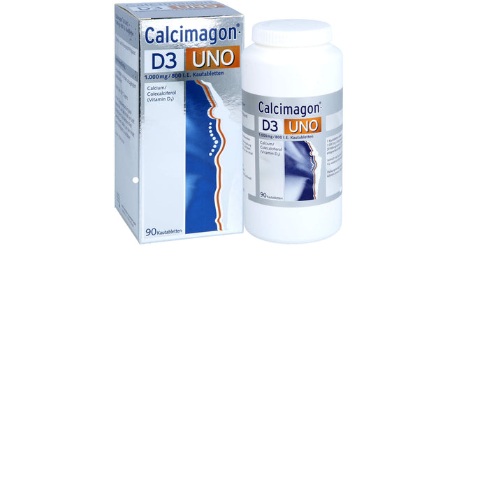 Calcimagon D3 Uno Kautabletten, 90 pc Tablettes