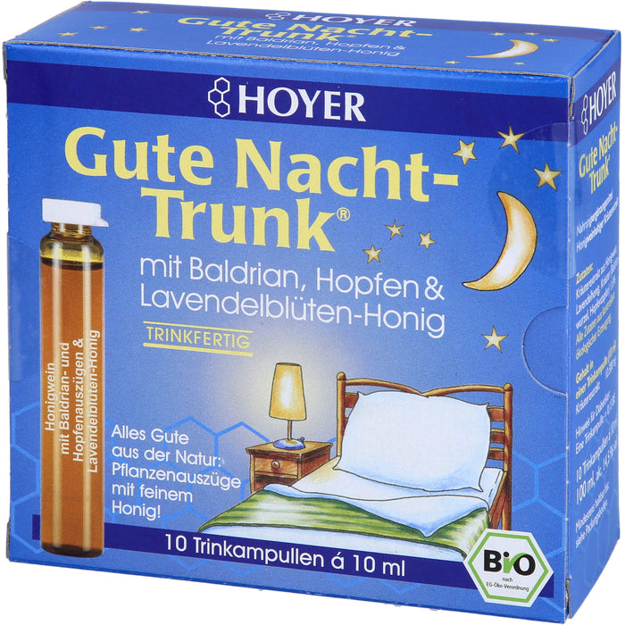 HOYER Gute Nacht-Trunk Trinkampullen, 10 pc Ampoules